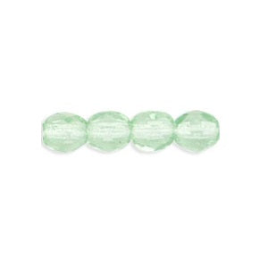 Achat Perle facettes de Bohème Peridot 4mm - Trou : 0.8mm (50)