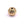 Grossiste en Perle ronde acier doré avec motifs 11.5x10.5mm - Trou : 3.5mm (1)