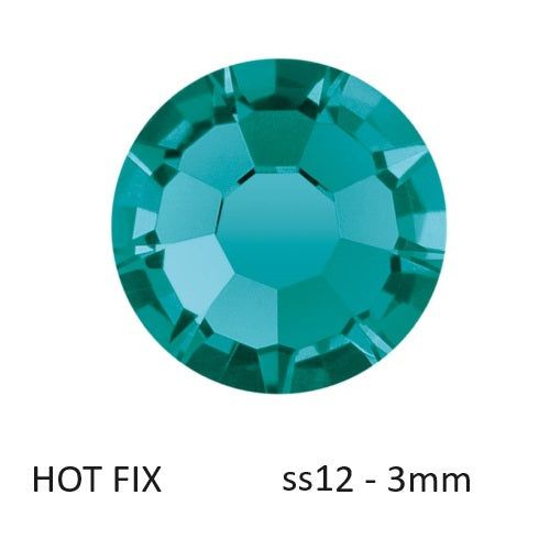 Strass Hotfix Preciosa Blue Zircon - ss12-3mm (80)