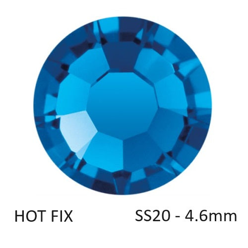 Strass Hotfix Preciosa Capri Blue - ss20-4.6mm (60)