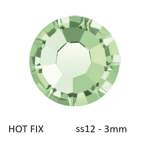 Achat Strass Hotfix Preciosa Chrysolite - ss12-3mm (80)