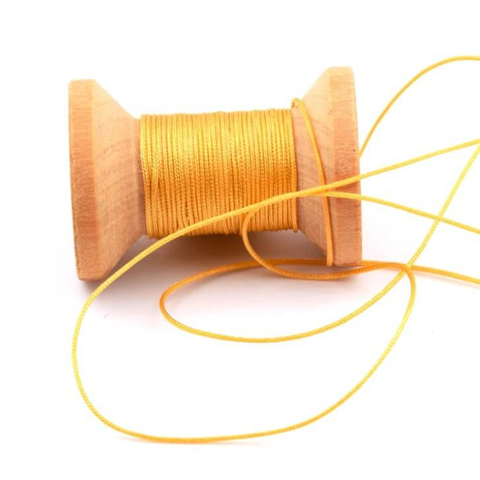 Cordon nylon tressé ocre jaune - 0.4mm (5m)