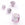 Vente au détail Perle de Murano cube rosé argent vieilli 6x6mm (1)