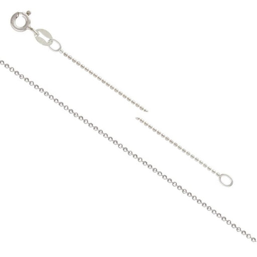 Achat Chaine collier à billes facettes et fermoir argent 925 - 1mm 46cm (1)