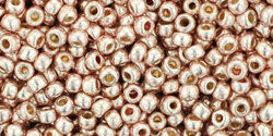 ccPF552 - Toho Beads 11/0 Round Galvanised Sweet Blush or rose (10g)