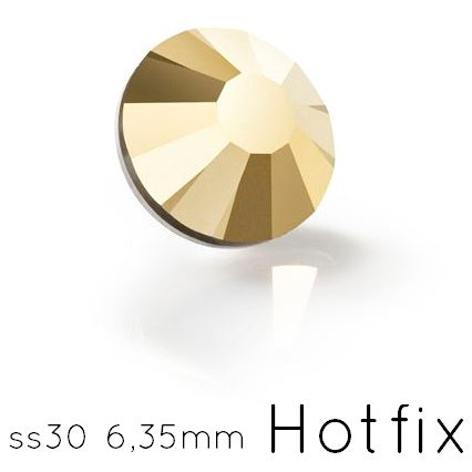 Achat Strass hotfix Preciosa Crystal Aurum - ss30-6.35mm (12)