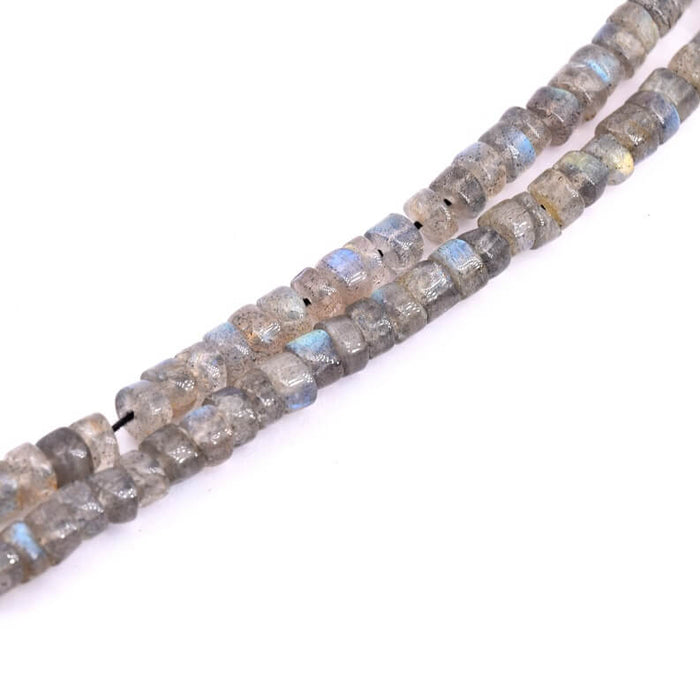 Heishi perle rondelle Labradorite 4-5x2-4mm (1 Fil-32cm)