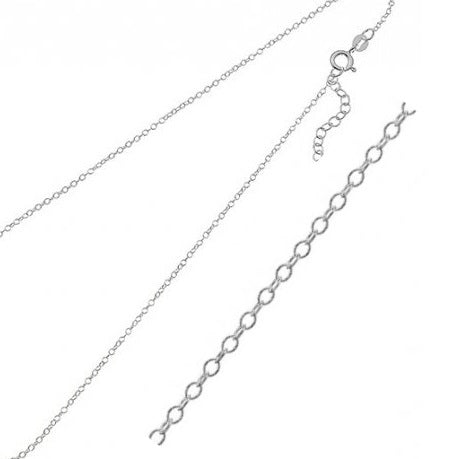 Achat Chaine Collier Fine Maille Rolo 1.5mm en Argent 925 - 40+3cm (1)