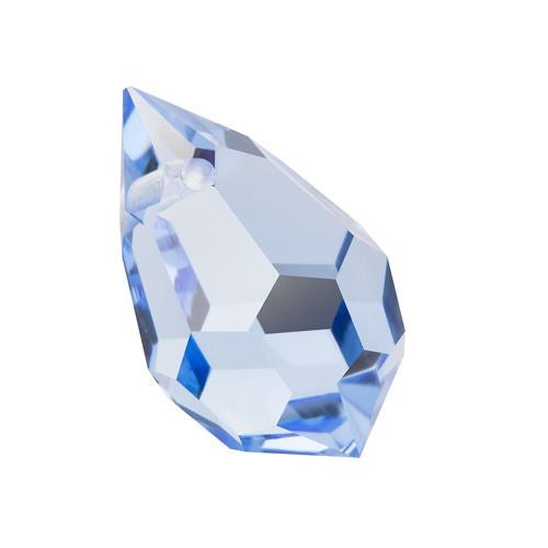 Achat Goutte Briolette 681 Preciosa Light Sapphire 30020 - 6x10mm (2)