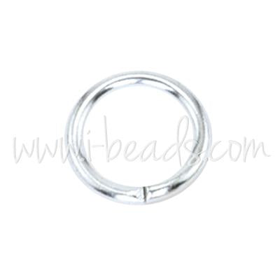 Achat 144 Anneaux ouverts Beadalon plaqué argent 10mm (1)