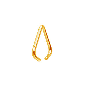 Belière triangle pour pendentif métal couleur or 6x7.5mm (25)
