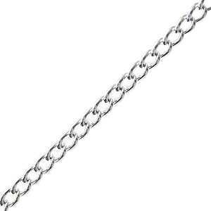 Chaine 2.4mm métal plaqué argent (1m)