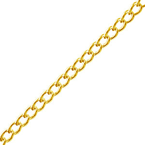 Chaine 2.4mm métal finition doré (1m)