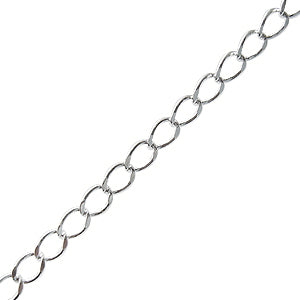 Chaine 3mm métal finition argenté (1m)