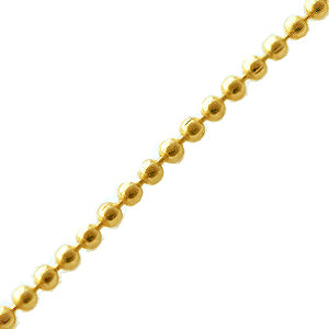 Achat Chaine billes 1.5mm métal finition doré (1m)