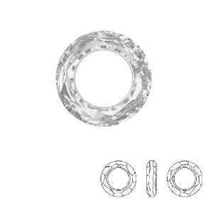 Anneau Cosmic 4139 Crystal Comet Argent Light 30mm (1)