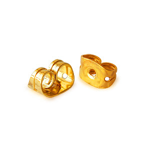 Achat Poussoir pour clou d&#39;oreilles métal doré or fin 6mm (10)