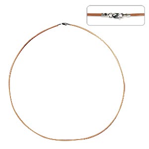 Achat Collier cuir naturel et fermoir en argent 925 38cm (1)