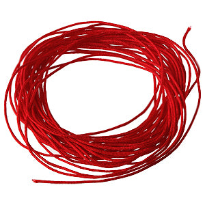 Cordon satin rouge 0.8mm, 5m (1)