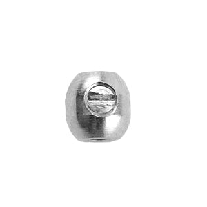 Perles scrimp ovales métal finition plaqué argent 3.5mm (2)