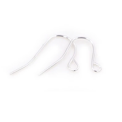 Boucles d'Oreilles Crochets Argent 925 - 10x9x17mm (2)