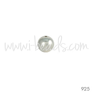Achat Perle ronde en argent 925 1,8mm -Trou 0.8mm (20)
