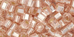 Achat cc31 - perles Toho cube 3mm silver lined rosaline (10g)
