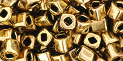 cc223 - perles Toho cube 4mm antique bronze (10g)