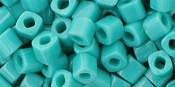 cc55 - perles Toho cube 4mm opaque turquoise (10g)