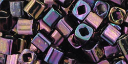 cc85 - perles Toho cube 4mm métallic iris purple (10g)