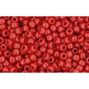 cc45 - perles de rocaille Toho 11/0 opaque pepper red (10g)