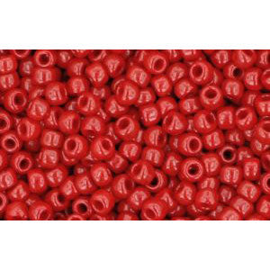 Achat cc45 - perles de rocaille Toho 11/0 opaque pepper red (10g)