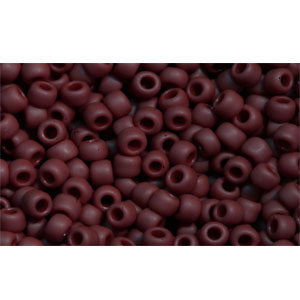 Achat cc46f - perles de rocaille Toho 11/0 opaque frosted oxblood (10g)