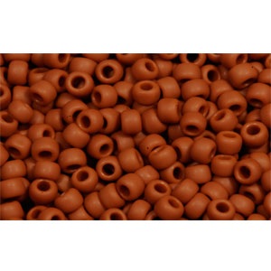 cc46lf - perles de rocaille Toho 11/0 opaque frosted terra cotta (10g)