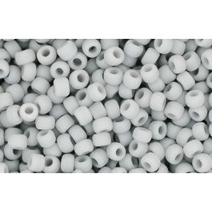 Achat cc53f - perles de rocaille Toho 11/0 opaque frosted grey (10g)