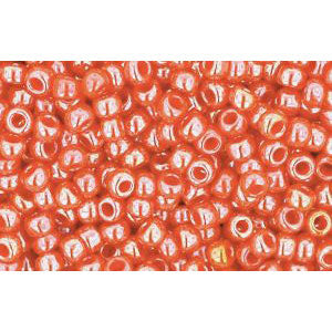 Achat cc129 - perles de rocaille Toho 11/0 opaque lustered pumpkin (10g)