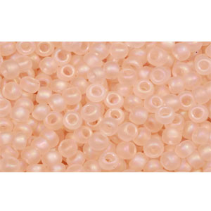 cc169f - perles de rocaille Toho 11/0 trans-rainbow frosted rosaline (10g)