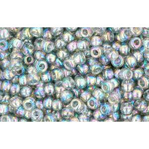Achat cc176 - perles de rocaille Toho 11/0 transparent rainbow black diamond (10g)