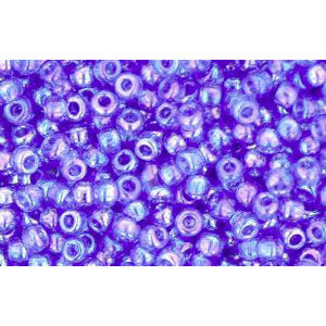 Achat cc178 - perles de rocaille Toho 11/0 transparent rainbow sapphire (10g)