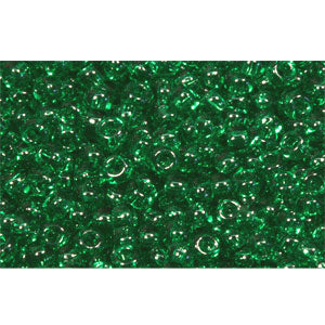 cc7b - perles de rocaille Toho 11/0 transparent grass green (10g)