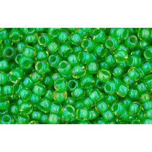 cc306 - perles de rocaille Toho 11/0 jonquil/shamrock lined (10g)