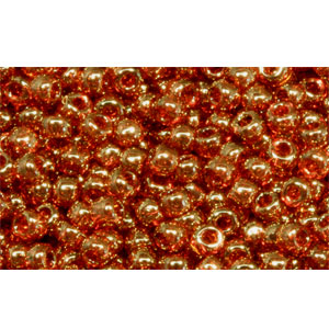 cc329 - perles de rocaille Toho 11/0 gold lustered african sunset (10g)