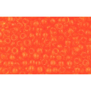 cc10 - perles de rocaille Toho 11/0 transparent light hyacinth orange (10g)
