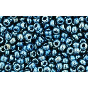 cc511 - perles de rocaille Toho 11/0 galvanized peacock blue (10g)