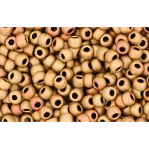 cc618 - perles de rocaille Toho 11/0 opaque pastel frosted mudbrick (10g)