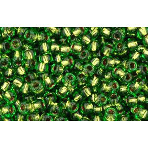 Achat cc742 - perles de rocaille Toho 11/0 copper lined peridot (10g)