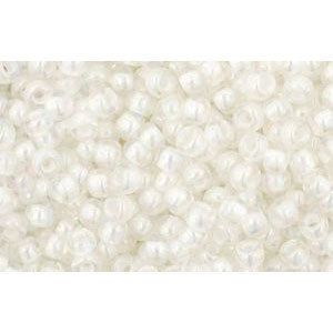 cc777 - perles de rocaille Toho 11/0 rainbow crystal/ cream lined (10g)