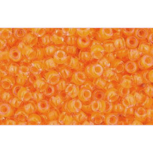 cc802 - perles de rocaille Toho 11/0 luminous neon orange (10g)