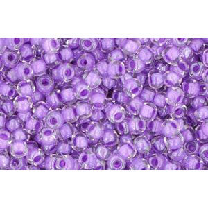 cc935 - perles de rocaille Toho 11/0 crystal/ wisteria (10g)