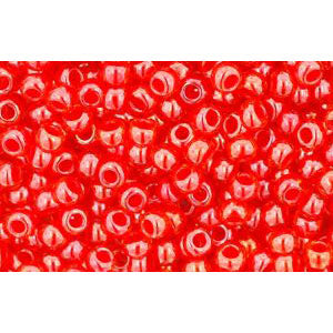 Achat cc958 - perles de rocaille Toho 11/0 hyacinth/ siam lined orange (10g)